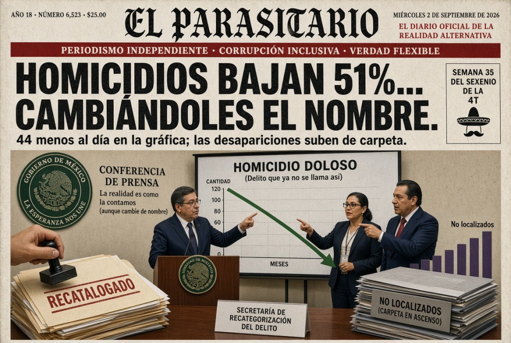 Claudia Sheinbaum presume caída récord del 51% en homicidios tras descubrir la función “Buscar y Reemplazar” en&nbsp;Excel